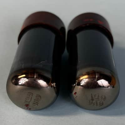 1960s Sylvania 6V6GTA Matched Pair Vintage Motorola Brown Base Smoked Glass!T361 image 4