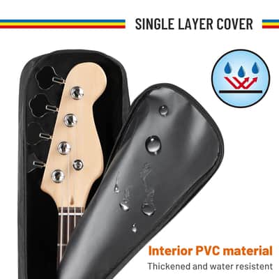 Guitar Dust Cover Bag Bass: Soft Guitar Cover Bag Durable Protect Bass From Sun Dust And Moisture No Padding Cy0309 image 4