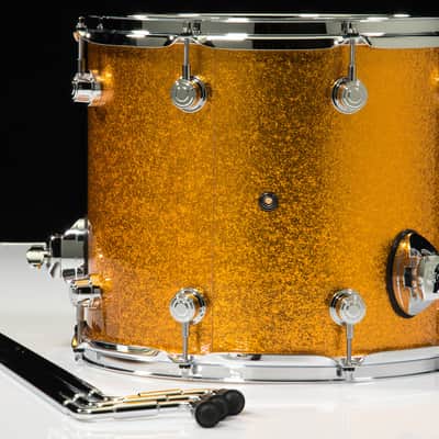 DW Performance Series 12x14 Floor Tom - Gold Sparkle image 3