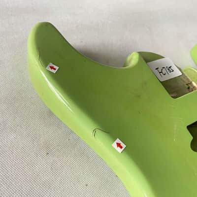 Solid Basswood Green 7 String Guitar DIY Project Body image 2
