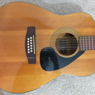 Vintage 1970s Yamaha FG-210 Acoustic Guitar Project High Action image 2