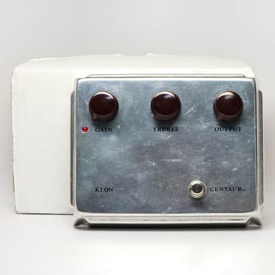 Silver Klon Centaur Professional Overdrive, Very Good Condition with Original Box and Paperwork! image 4