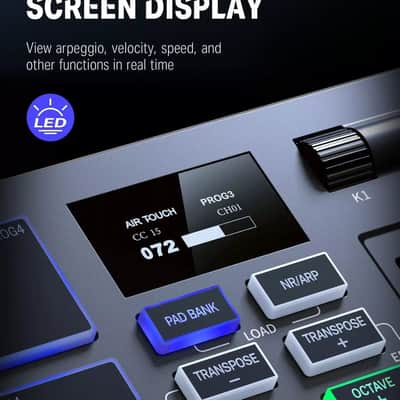 OEM USB-C MIDI Keyboard 25 Key Controller Pro NEW 2024 - Black image 5