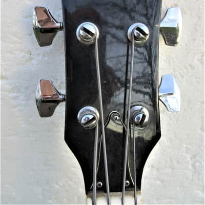 Rythmline SG Bass Guitar Copy, 1960's Japan, 30" Scale, Cherry Red Finish, Fresh Setup image 2