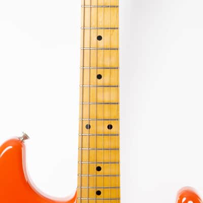 Squier Hank Marvin Stratocaster 1991 Fiesta Red image 7