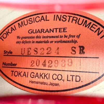 2020 Tokai UES224 – See Through Red Nitro image 6