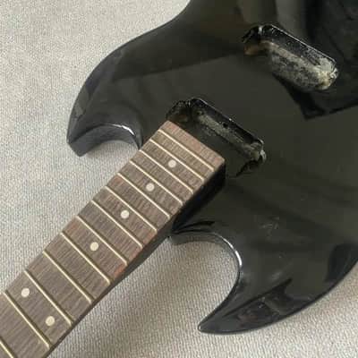 Black Palmer Glossy Black Guitar Basswood Body with Maple Neck, Rosewood Fingerboard image 14