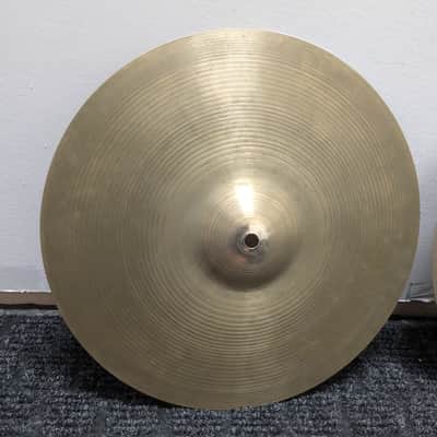 Zildjian 14" A. Zildjian '60s Stamp Hi-Hat Cymbals (Pair) 1960s - Traditional image 4