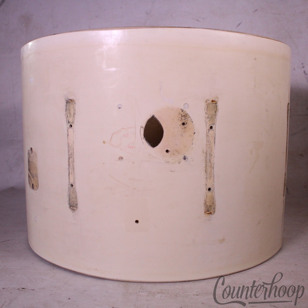 Premier 20x14"Bass Drum Shell 3Ply Birch Elite White Pre-International Vintage50 — main photograph