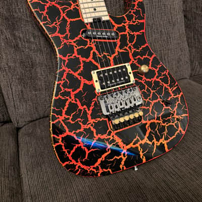 Charvel Predator Lava / Fire Red Crackle image 1