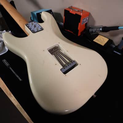 1986 Squier White Japan Stratocaster Electric Guitar image 20