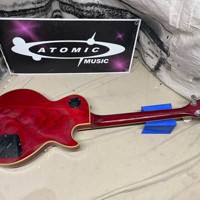 Hohner Lefty Left-Handed Professional L59 L-59 Singlecut Guitar MIK Korea 1980s Cherry Burst image 13