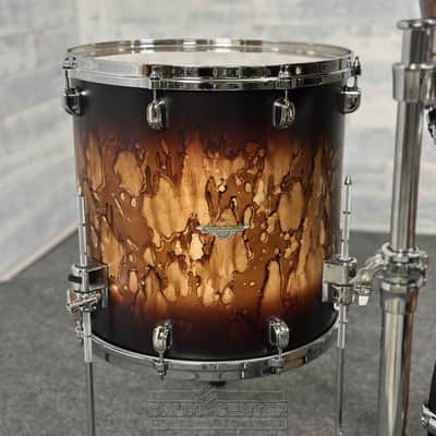 Tama Starclassic Maple 4pc Drum Set Molten Satin Brown Burst image 3
