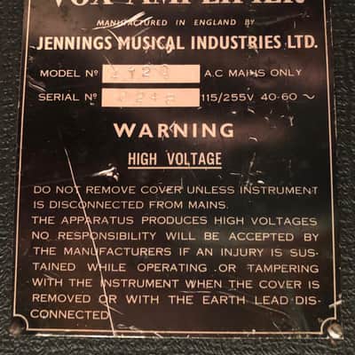 Vintage 1966 Vox UL4120 JMI Bass Guitar Amplifier Head w/ Flightcase SERVICED image 17