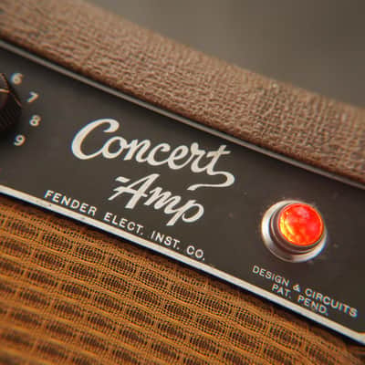 1962 Fender Concert Amp 6G12-A Brownface 4x10 Combo Amp  #59034 image 22