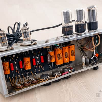 1954 Fender Tweed Deluxe 5D3 Wide Panel Vintage Tube Amp 1x12 w/ Jensen P12R image 12