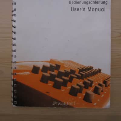 #2 vintage Waldorf Microwave XT XTk q owners manual brochure guide synth keyboard