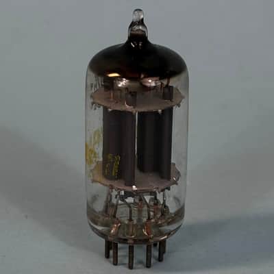 1970s Sylvania 12AU7A ECC82 Vintage Long Plate Halo Getter Preamp Tube! T387 image 2