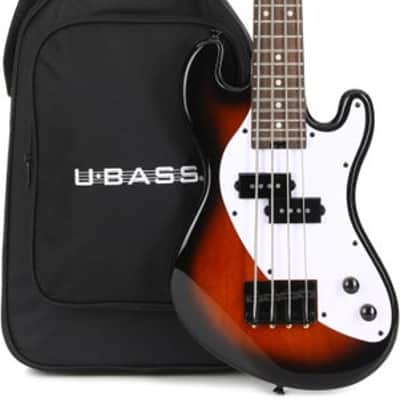 Kala Solidbody U-Bass Electric Bass Guitar - Tobacco Sunburst image 2