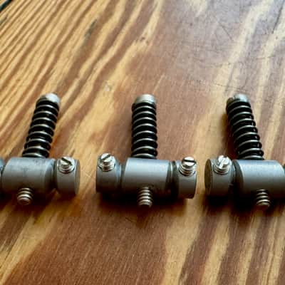 KMS TV Rails Compensated Tele Saddles, Steel, Aged image 3