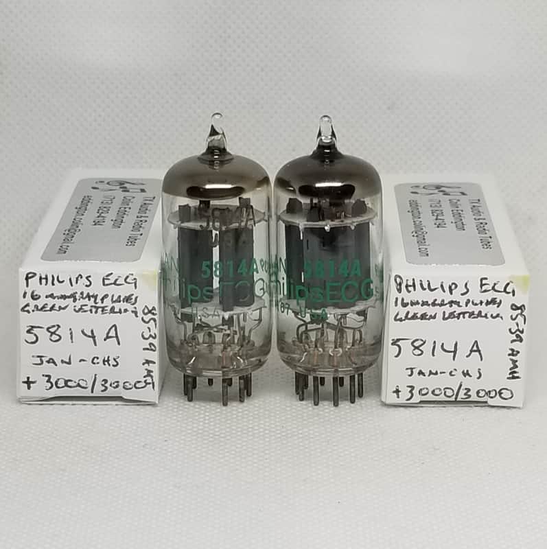 Philips JAN 5814A Perfectly Matched And Balanced Pair NOS 12AU7 5814 image 1