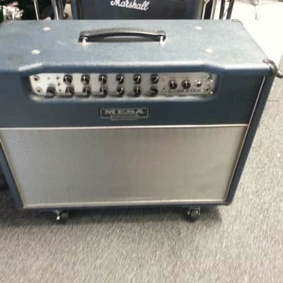 messa lonestar 2 x 12 combo with pedal and casters image 1