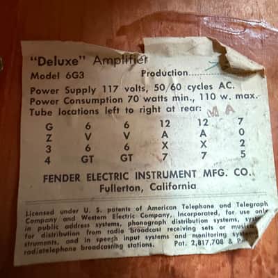 Fender Deluxe 6G3 Brownface 20-Watt 1x12" Guitar Combo 1961 - 1963 - Brown image 12
