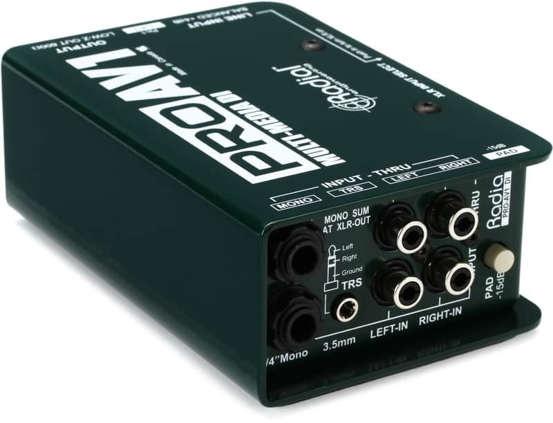 Radial ProAV1 1-channel Passive A/V Direct Box image 1