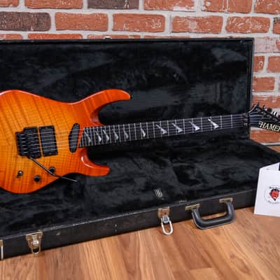 Hamer Californian Set Neck Flame Maple Top Antique Burst 1992 w/OHSC image 2