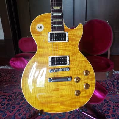 🍯 Honey Flame 2000 Gibson Les Paul Classic Plus Amber OHSC, 8.8 lbs non-chambered image 14