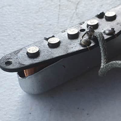 1970s Vintage Fender Fullerton Tele Neck Pickup USA Made Black Bobbin Telecaster image 6