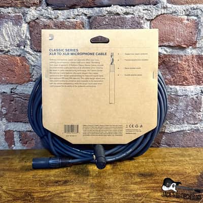 D'Addario Classic Series 50ft XLR Microphone/Powered Speaker Cable - XLR to XLR (Black) image 2
