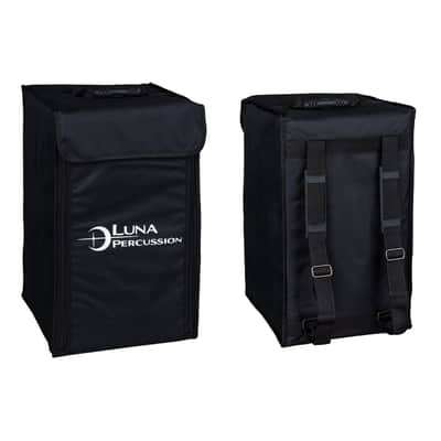 Luna Tattoo Cajon Black with Bag L Percussion with gig bag image 2