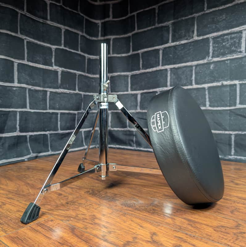 Mapex 250 Series Drum Throne • Round Top • Lightweight • Stable • Like‑New Condition image 1