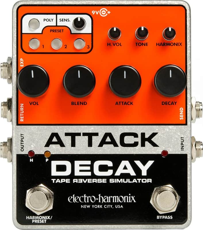 Electro-Harmonix Attack Decay Volume Swell Effects Pedal image 1