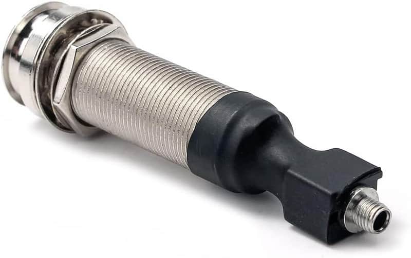 1/4" (6.35mm) Output 4mm Input Endpin , Piezo Pickup Jack Built-in Rod Piezo Pickup for Acoustic Guitar image 1