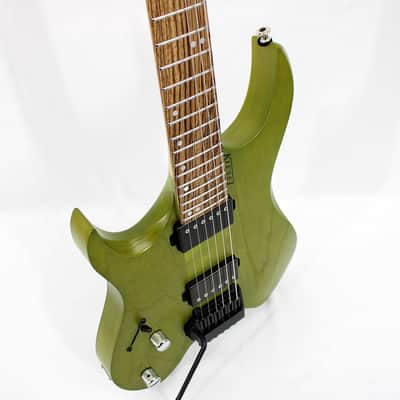 Kiesel *Left-Handed* Vader Neck-Thru 6 - Trans Moss Green w/ OHSC image 9