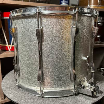 Ludwig Marching Snare Drum In Silver Sparkle image 4