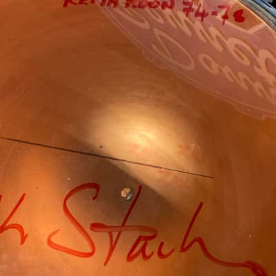 Keith Moon and Zak Starkey's, THE WHO 1970s Premier 23" Professional Copper Timpani. SIGNED! image 10