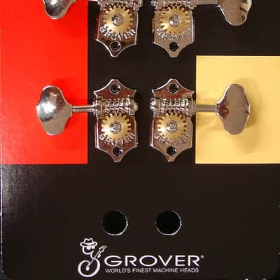 Grover U98-18N Geared Ukulele Tuning Machines, Nickel Finish image 1