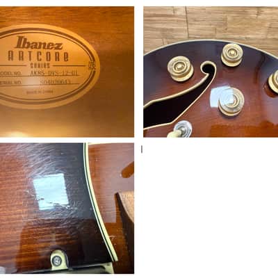 Ibanez AK85-DVS Artcore Hollow Body Guitar 2004 - Dark Violin Sunburst 6lbs 12oz w/non orig hard case image 22