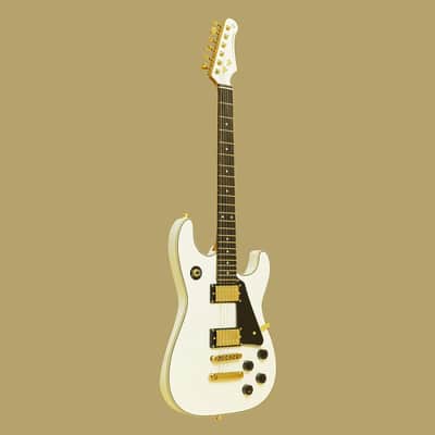 Stagg 30th Anniversary Legacy Mahogany HH Electric Guitar White – 30TH-LEGACY-WH image 3