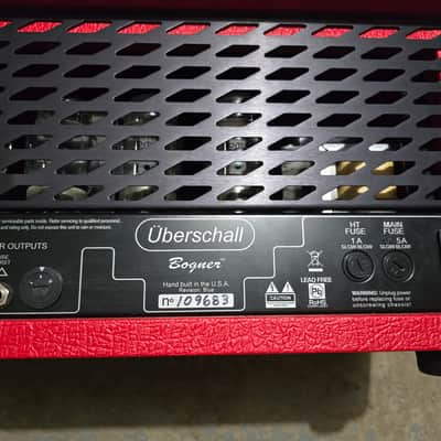 Bogner Uberschall Twin Jet 100-Watt Head - Red Tolex image 9
