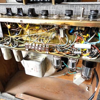 1959 Supro 1624T Dual Tone Vintage Valco USA 1x12 Tube Amplifier Rola Jimmy Page image 10