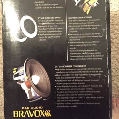 Bravox CS603CF 3 way component speakers high end set for car or DIY project. image 2