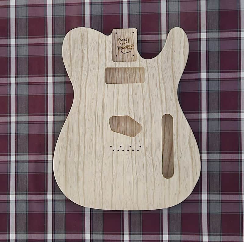 Woodtech Routing - Swamp Ash/Swamp Ash - Neck P-90 - Chambered Telecaster Body - Unfinished image 1