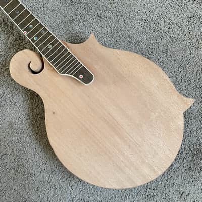 All Solid Mahogany 8 String Mandolin, Rosewood Fingerboard Neck image 2