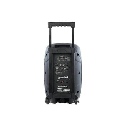 GEMINI AS-10TOGO PORTABLE PA SYSTEM 10" POWERED BLUETOOTH SPEAKER 1000W PEAK image 2