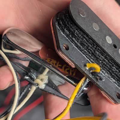 Telecaster pickup set 1952-1953 blackguard handwound tele pickups Griffin @letterspeed (fits fender tele) image 4