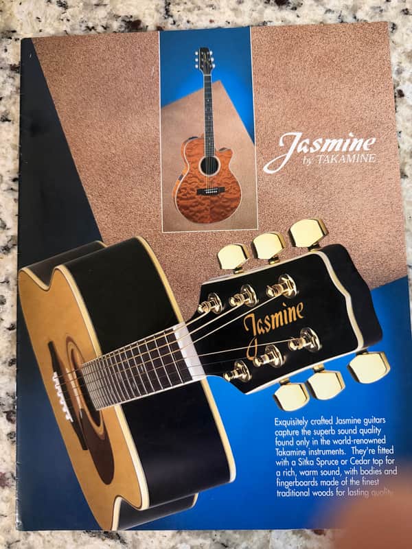 Jasmine Guitar catalog 1993 EC-33C 31c S-31 TS-90C Takamine image 1